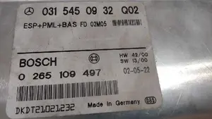 Foto de CENTRALITA ABS MERCEDES-BENZ CLASE S (BM 220) BERLINA 5.0 V8 24V CAT (306 CV / 225 KW) referencia 0315450932Q02 foto 2