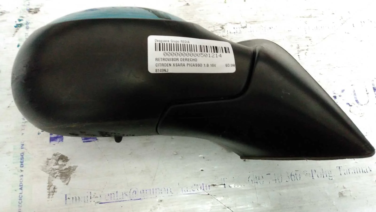 Foto de RETROVISOR DERECHO CITROEN XSARA PICASSO 1.8 CAT (6FZ / EW7J4) (116 CV / 85 KW) referencia 8149NJ