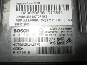 Foto de CENTRALITA MOTOR UCE RENAULT LAGUNA (B56) 2.2 Turbodiesel (113 CV / 83 KW) referencia 0281012985 foto 6