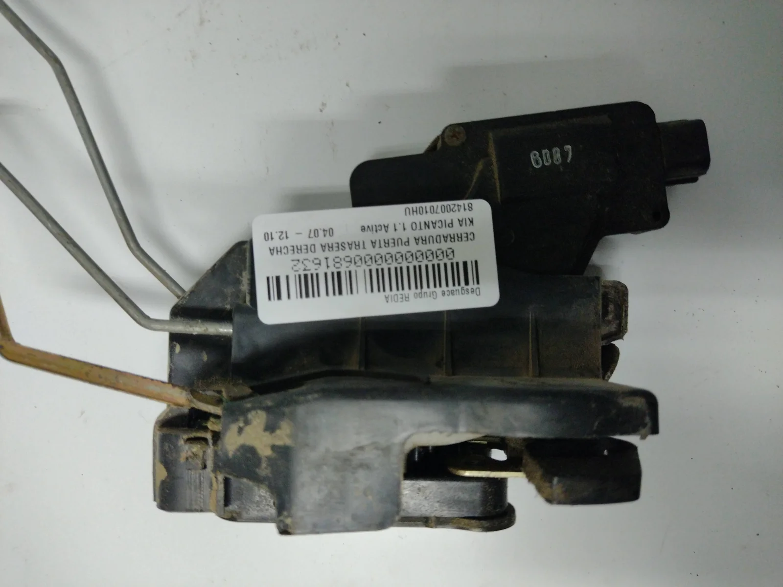 Foto de CERRADURA PUERTA TRASERA DERECHA KIA PICANTO (SA) 1.1 CAT (65 CV / 48 KW) referencia 8142007010HU