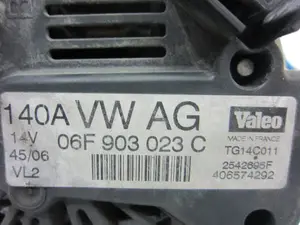 Foto de ALTERNADOR SEAT ALTEA XL (5P5) 1.9 TDI (105 CV / 77 KW) referencia 06F903023C foto 5