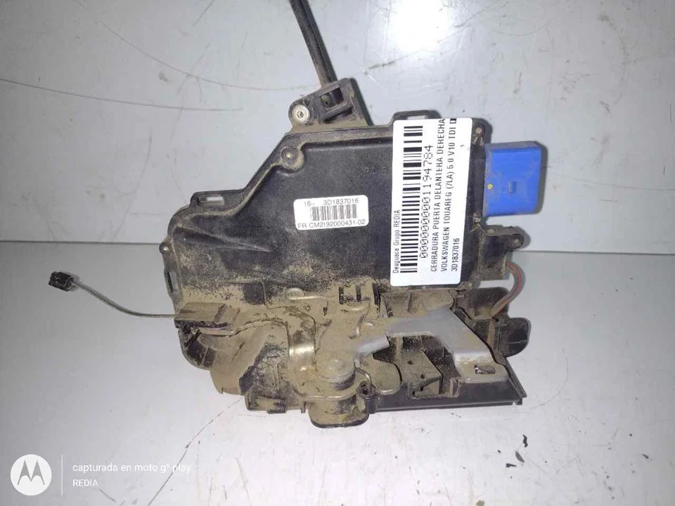 Foto de CERRADURA PUERTA DELANTERA DERECHA VOLKSWAGEN TOUAREG (7LA) referencia 3D1837016