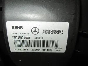 Foto de CALEFACCION ENTERA NORMAL MERCEDES-BENZ VIANO (639) 2.1 CDI CAT (150 CV / 110 KW) referencia A6398304560KZ foto 7