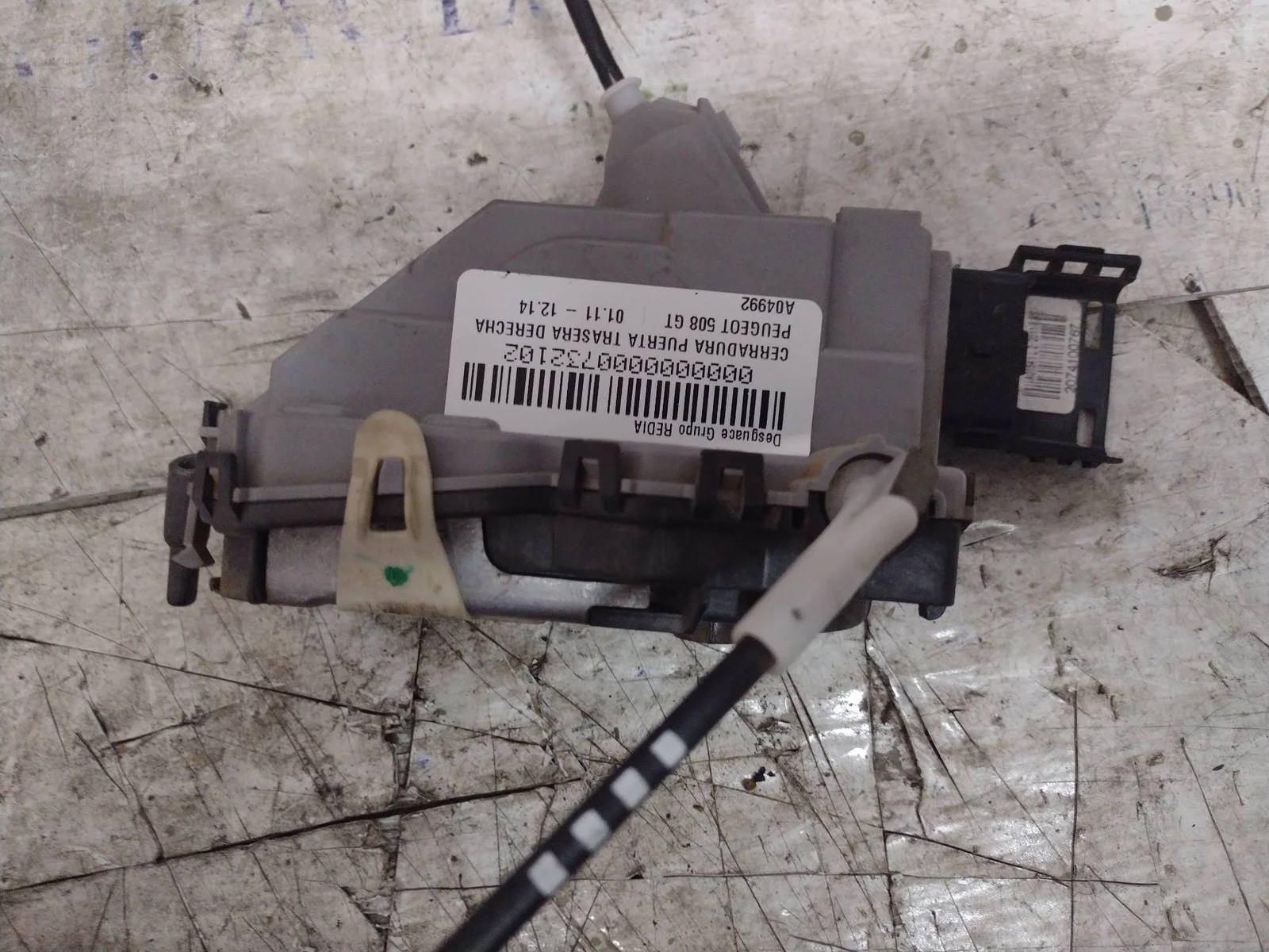 Foto de CERRADURA PUERTA TRASERA DERECHA PEUGEOT 508 2.2 HDi FAP CAT (4HL / DW12C) (204 CV / 150 KW) referencia A04992