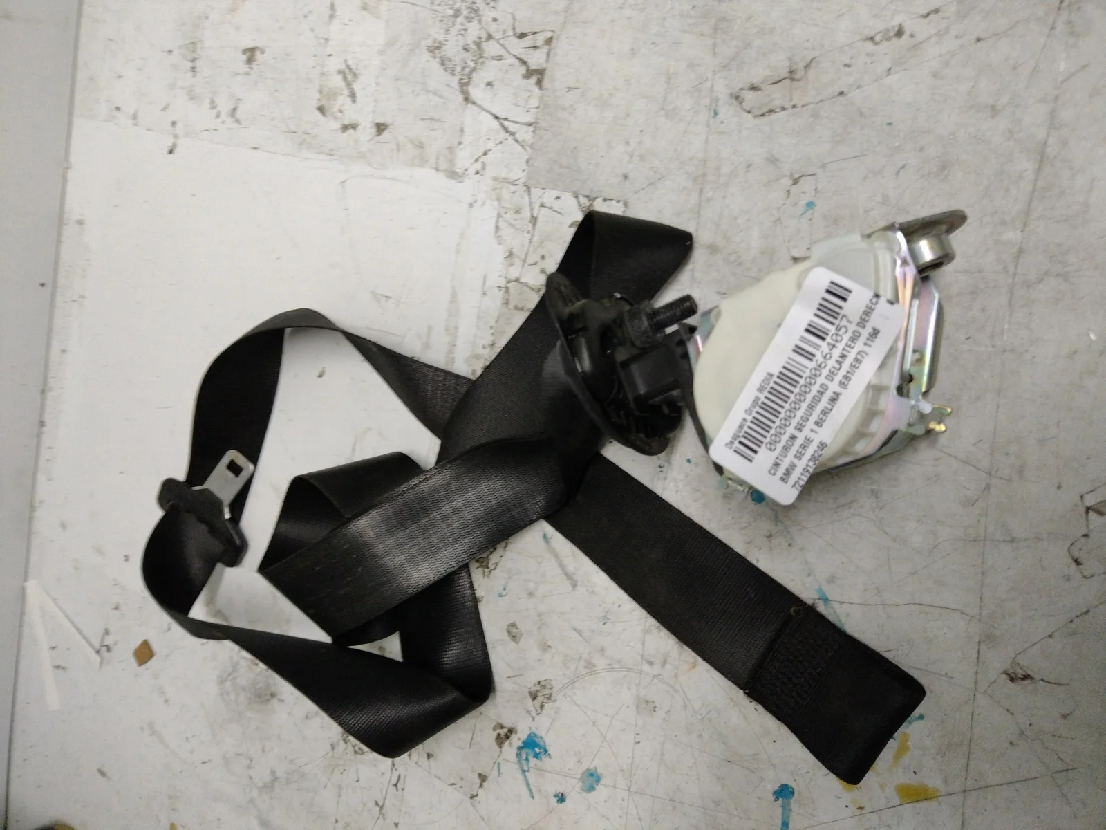 Foto de CINTURON SEGURIDAD DELANTERO DERECHO BMW SERIE 1 BERLINA (E81/E87) 2.0 16V Diesel CAT (116 CV / 85 KW) referencia 72119138246