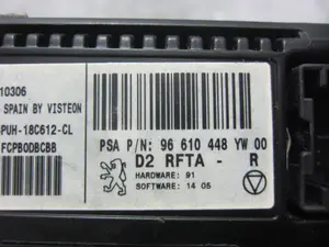 Foto de MANDO CALEFACCION / AIRE ACONDICIONADO PEUGEOT 407 SW 2.0 16V CAT (136 CV / 100 KW) referencia 96610448YW foto 5