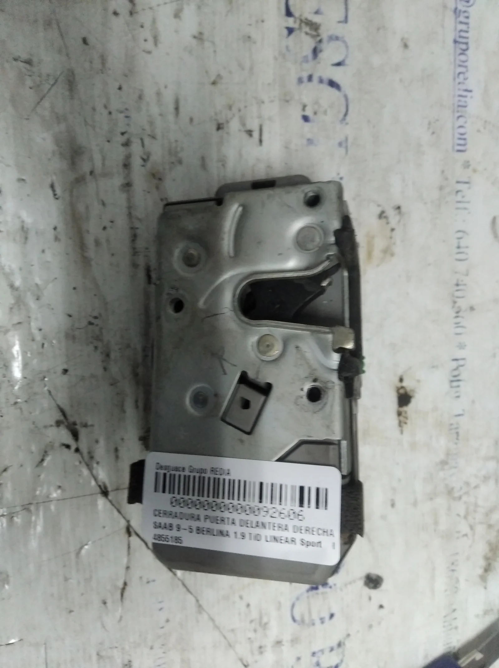 Foto de CERRADURA PUERTA DELANTERA DERECHA SAAB 9-5 BERLINA 1.9 TiD CAT (150 CV / 110 KW) referencia 4855185