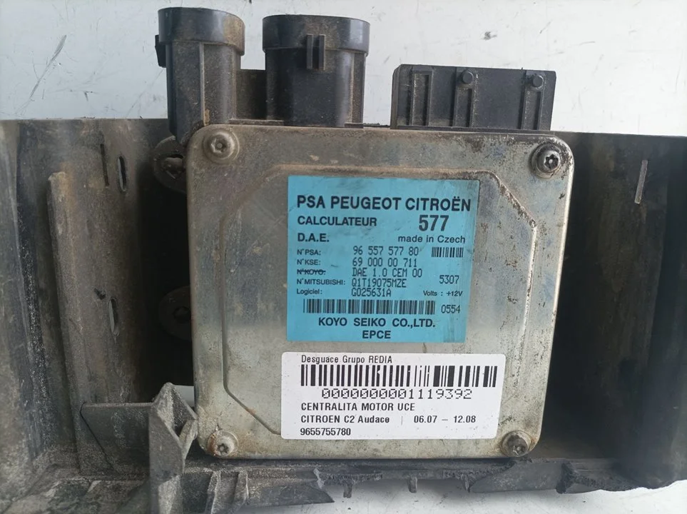 Foto de CENTRALITA MOTOR UCE CITROEN C2 1.4 (73 CV / 54 KW) referencia 9655755780
