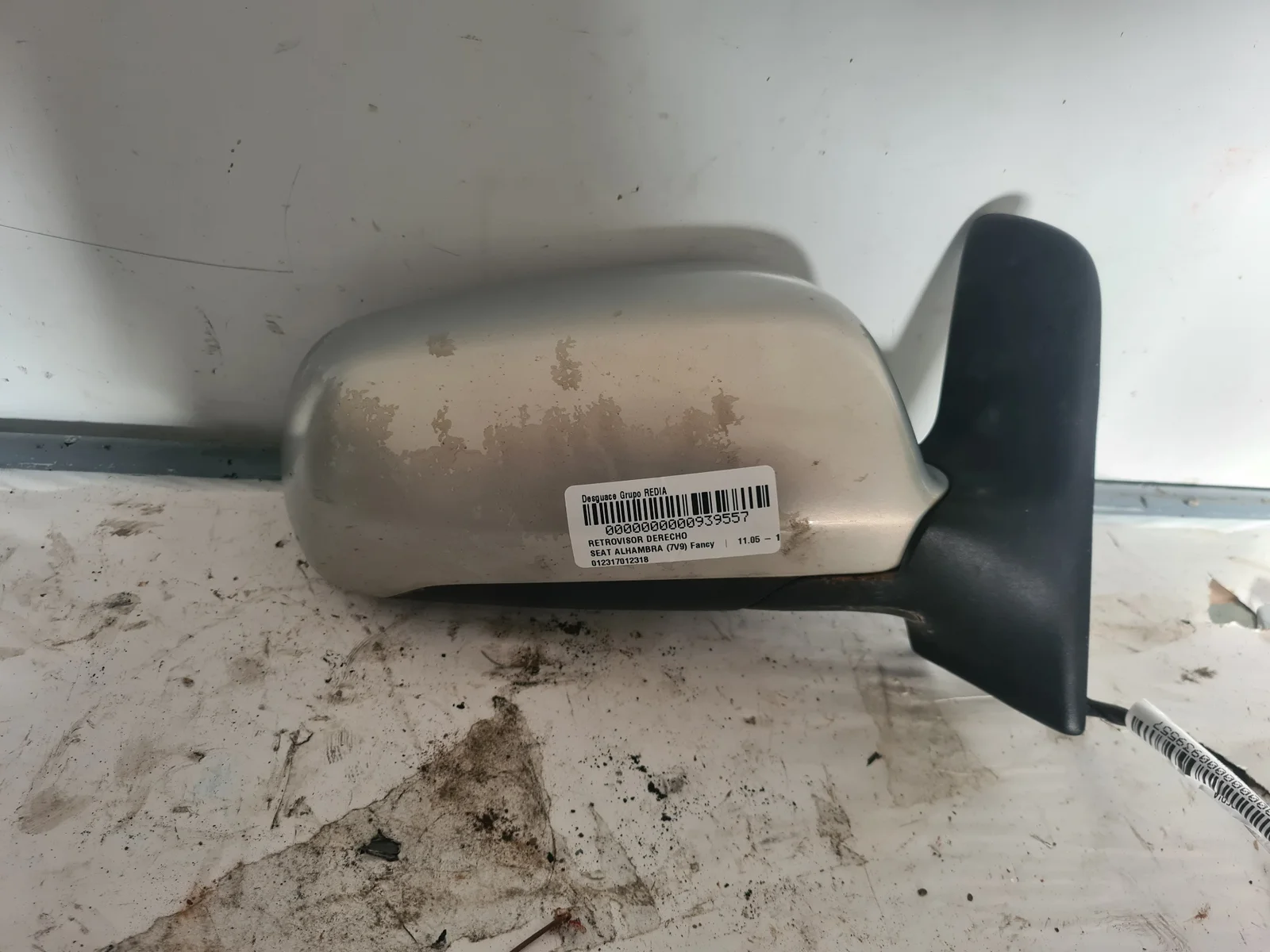 Foto de RETROVISOR DERECHO SEAT ALHAMBRA (7V9) 1.9 TDI (116 CV / 85 KW) referencia 012317012318
