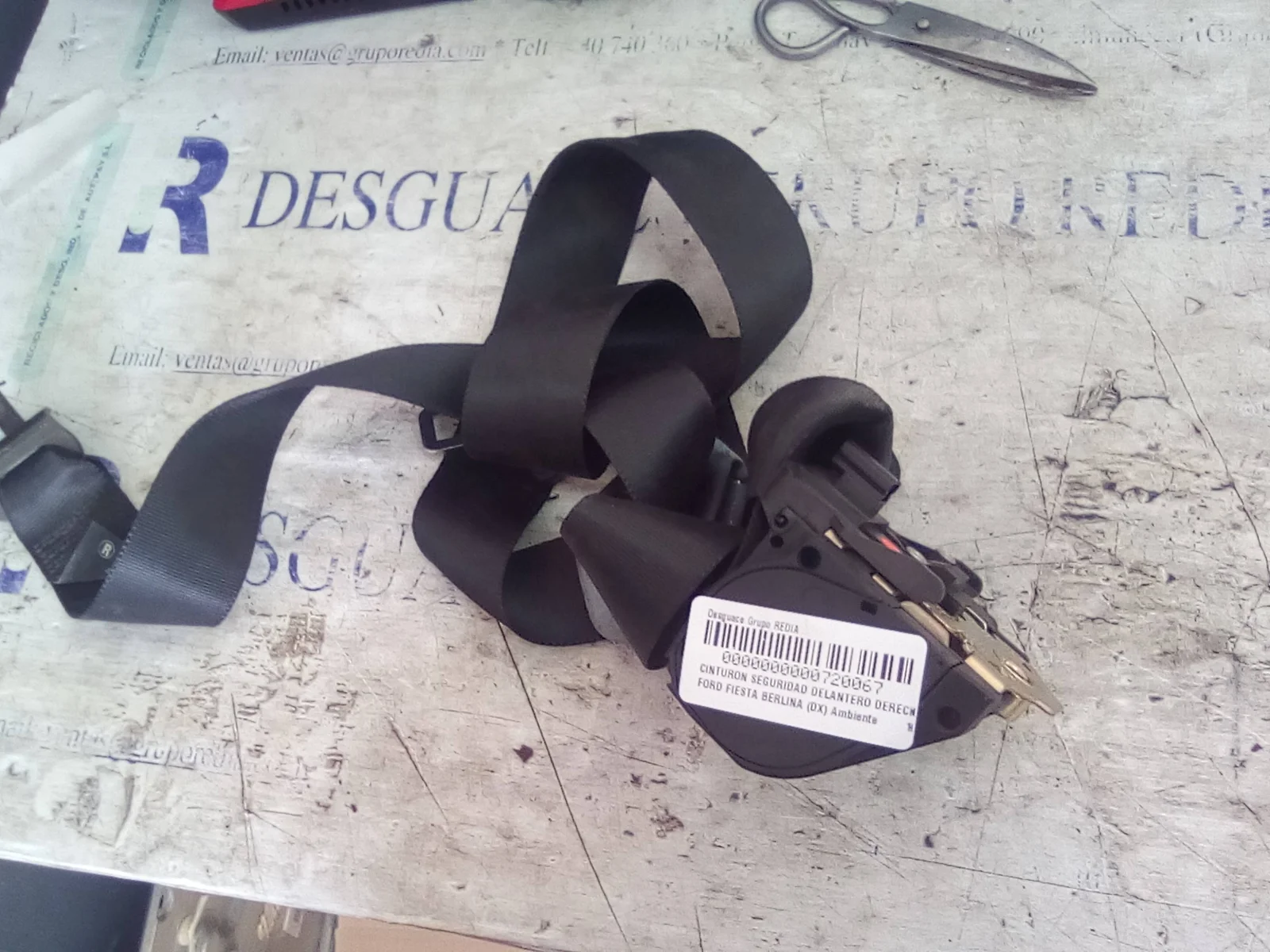 Foto de CINTURON SEGURIDAD DELANTERO DERECHO FORD FIESTA BERLINA (DX) 1.25 16V CAT (75 CV / 55 KW)