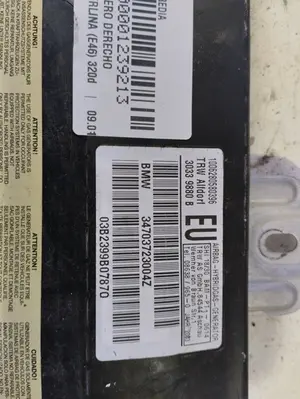 Foto de AIRBAG DELANTERO DERECHO BMW SERIE 3 BERLINA (E46) 2.0 16V Diesel CAT (150 CV / 110 KW) referencia 34703723004Z foto 3