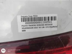 Foto de PILOTO TRASERO DERECHO INTERIOR VOLKSWAGEN GOLF VII (5G1/BE1) 2.0 TDI (184 CV / 135 KW) foto 3