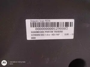 Foto de GUARNECIDO PORTON TRASERO CITROEN DS3 1.6 e-HDi FAP (92 CV / 68 KW) foto 2