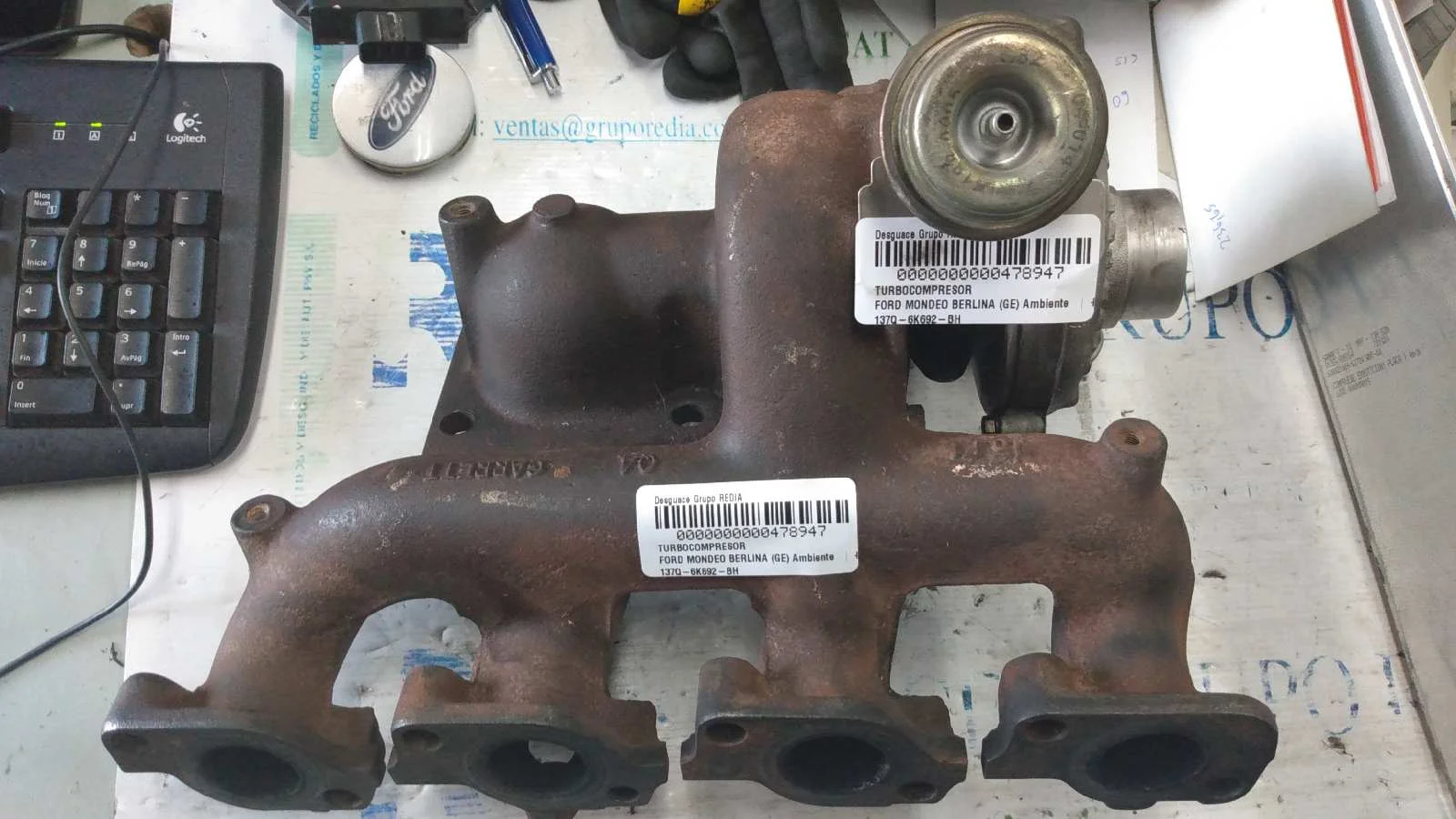 Foto de TURBOCOMPRESOR FORD MONDEO BERLINA (GE) 2.0 TDCi CAT (131 CV / 96 KW) referencia 137Q6K692BH