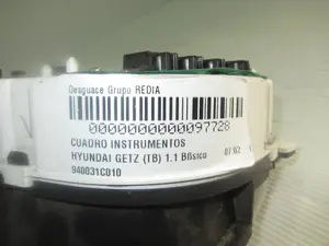 Foto de CUADRO INSTRUMENTOS HYUNDAI GETZ (TB) 1.1 12V CAT (63 CV / 46 KW) referencia 940031C010 foto 6