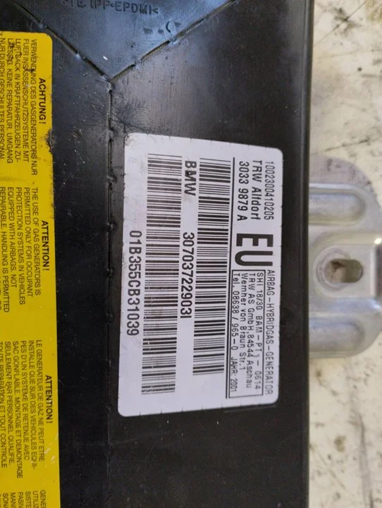 Foto de AIRBAG LATERAL IZQUIERDO BMW SERIE 3 BERLINA (E46) referencia 30703722903l