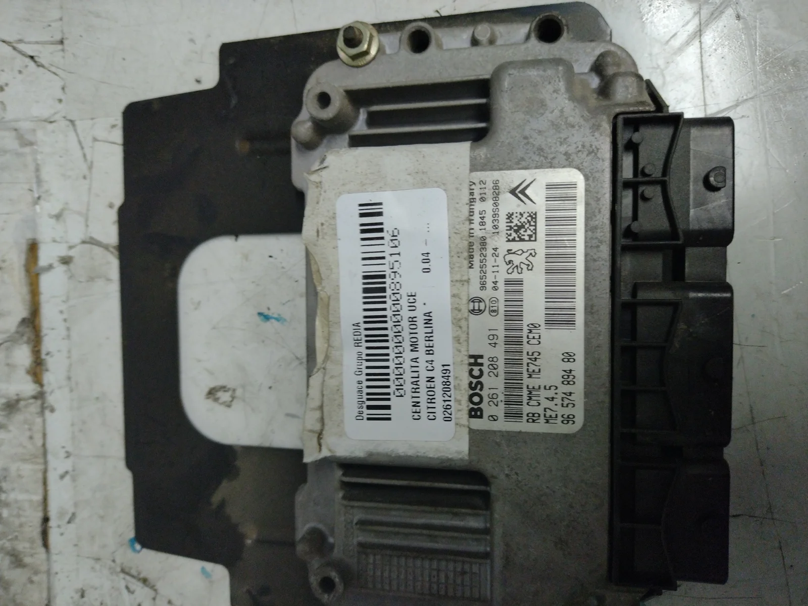 Foto de CENTRALITA MOTOR UCE CITROEN C4 BERLINA referencia 0261208491