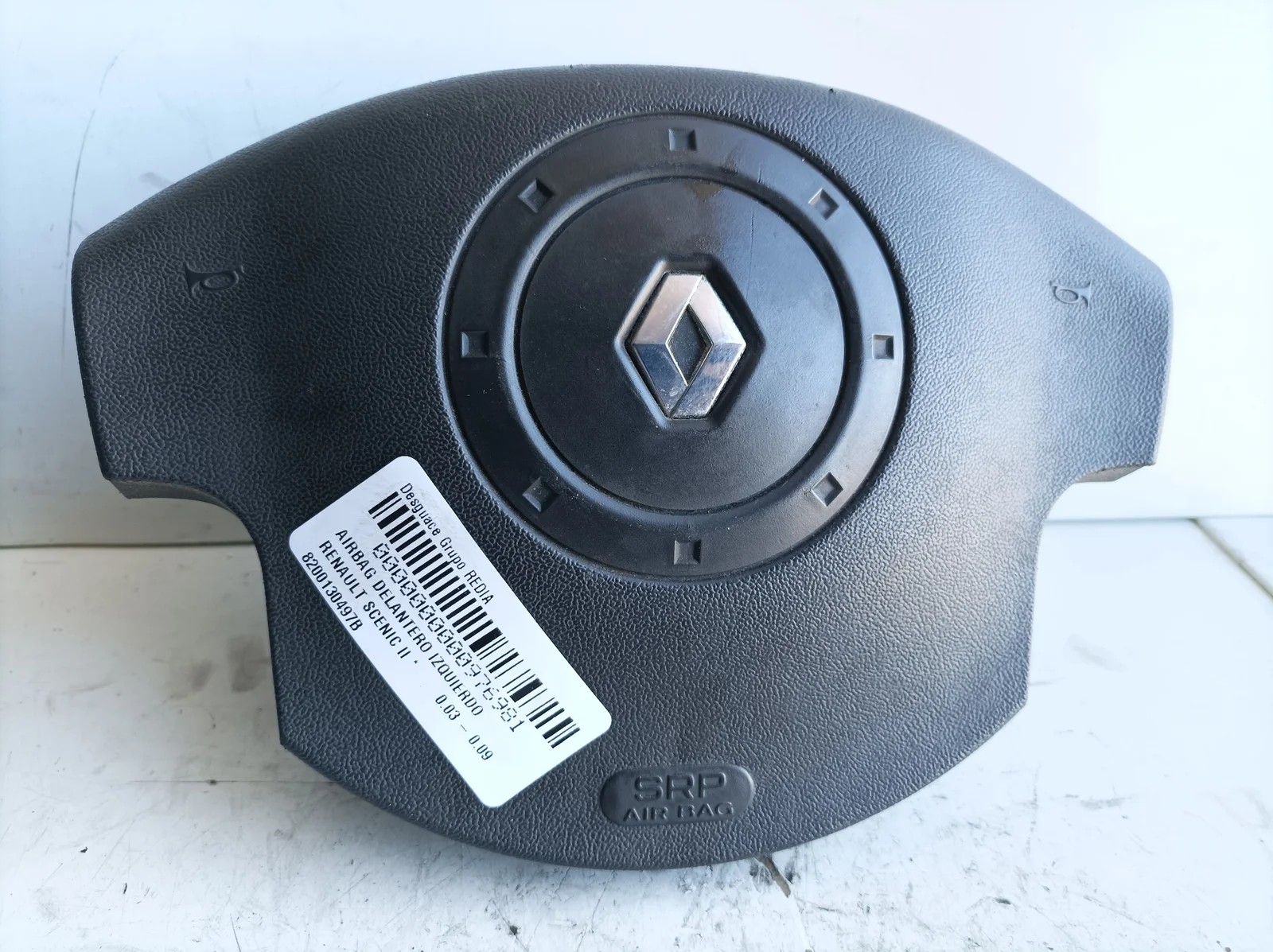 Foto de AIRBAG DELANTERO IZQUIERDO RENAULT SCENIC II (JM) referencia 8200130497B