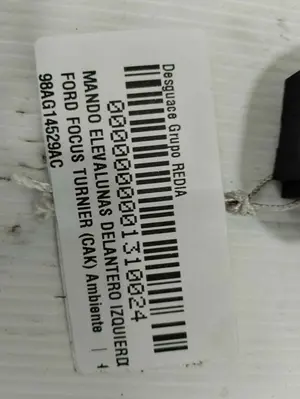 Foto de MANDO ELEVALUNAS DELANTERO IZQUIERDO FORD FOCUS FAMILIAR (CAK) 1.6 16V CAT (101 CV / 74 KW) referencia 98AG14529AC foto 2