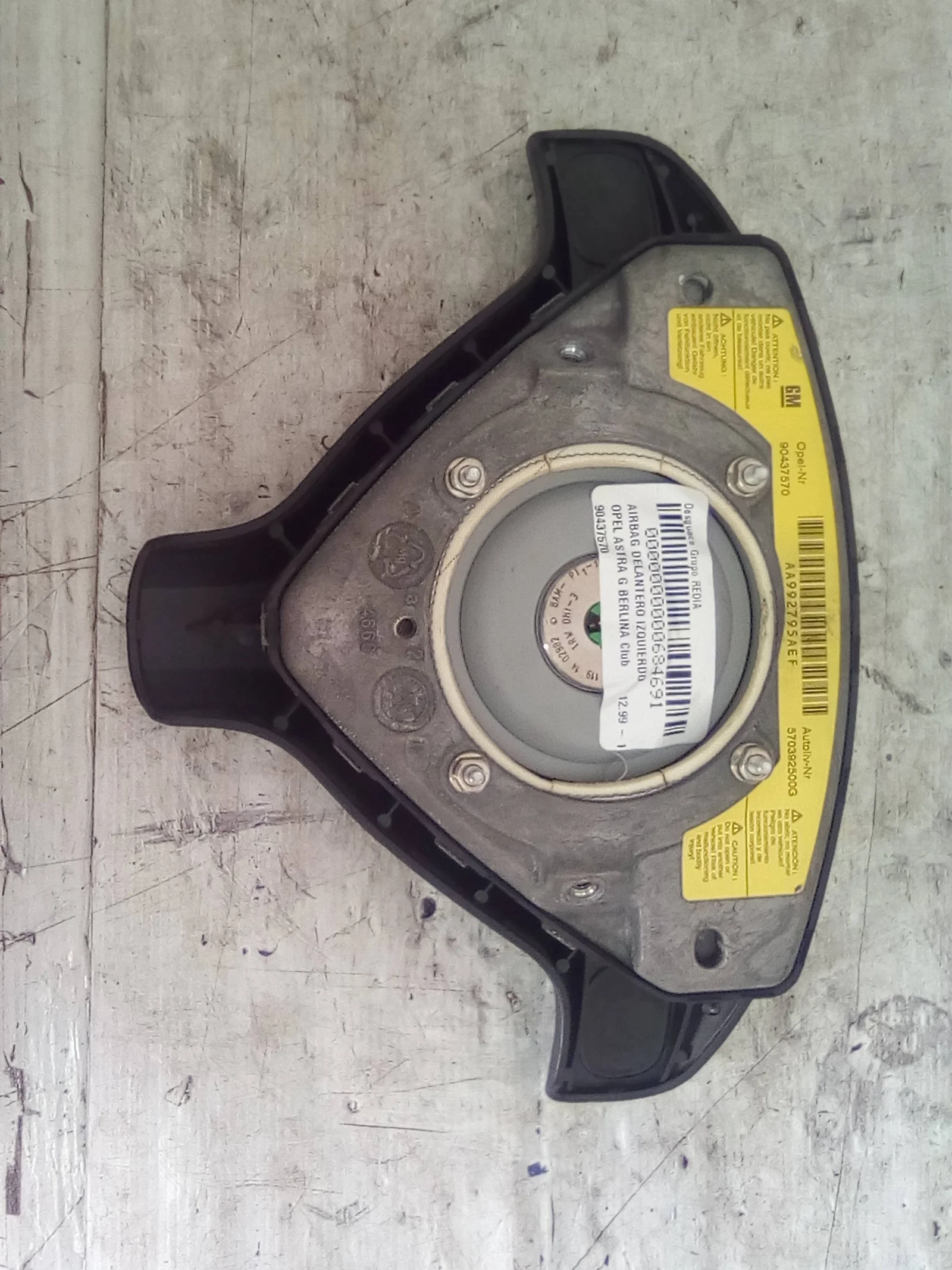 Foto de AIRBAG DELANTERO IZQUIERDO OPEL ASTRA G BERLINA referencia 90437570