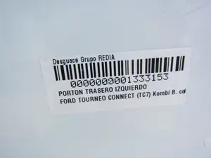 Foto de PORTON TRASERO IZQUIERDO FORD TOURNEO CONNECT (TC7) 1.8 TDCi CAT (75 CV / 55 KW) foto 10