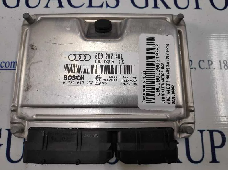 Foto de CENTRALITA MOTOR UCE AUDI A4 AVANT (8E) 2.5 V6 24V TDI CAT (AYM) (155 CV / 114 KW) referencia 0281010492