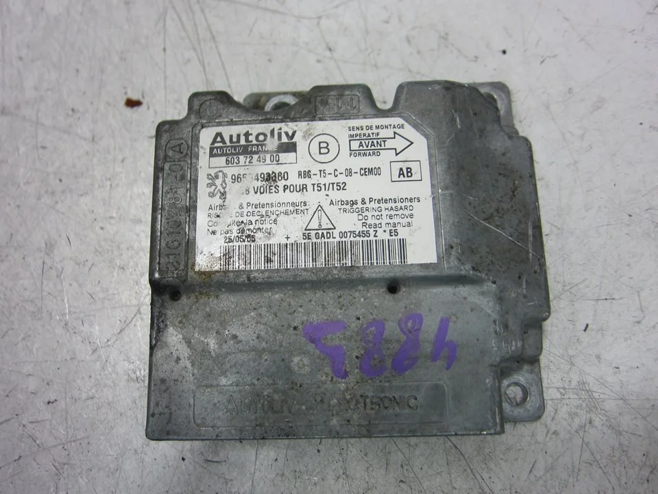 Foto de CENTRALITA AIRBAG PEUGEOT 307 BERLINA (S2) 1.6 HDi CAT (9HZ / DV6TED4) (109 CV / 80 KW) referencia 603724900