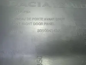 Foto de GUARNECIDO PUERTA DELANTERA DERECHA DACIA DUSTER I 1.5 dCi Diesel CAT (86 CV / 63 KW) referencia 809004143R foto 3