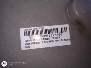 Foto de ELEVALUNAS DELANTERO DERECHO VOLKSWAGEN T4 TRANSPORTER BUS 1.9 Turbodiesel CAT (ABL) (68 CV / 50 KW) foto 3