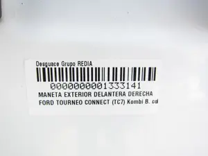 Foto de MANETA EXTERIOR DELANTERA DERECHA FORD TOURNEO CONNECT (TC7) 1.8 TDCi CAT (75 CV / 55 KW) foto 4