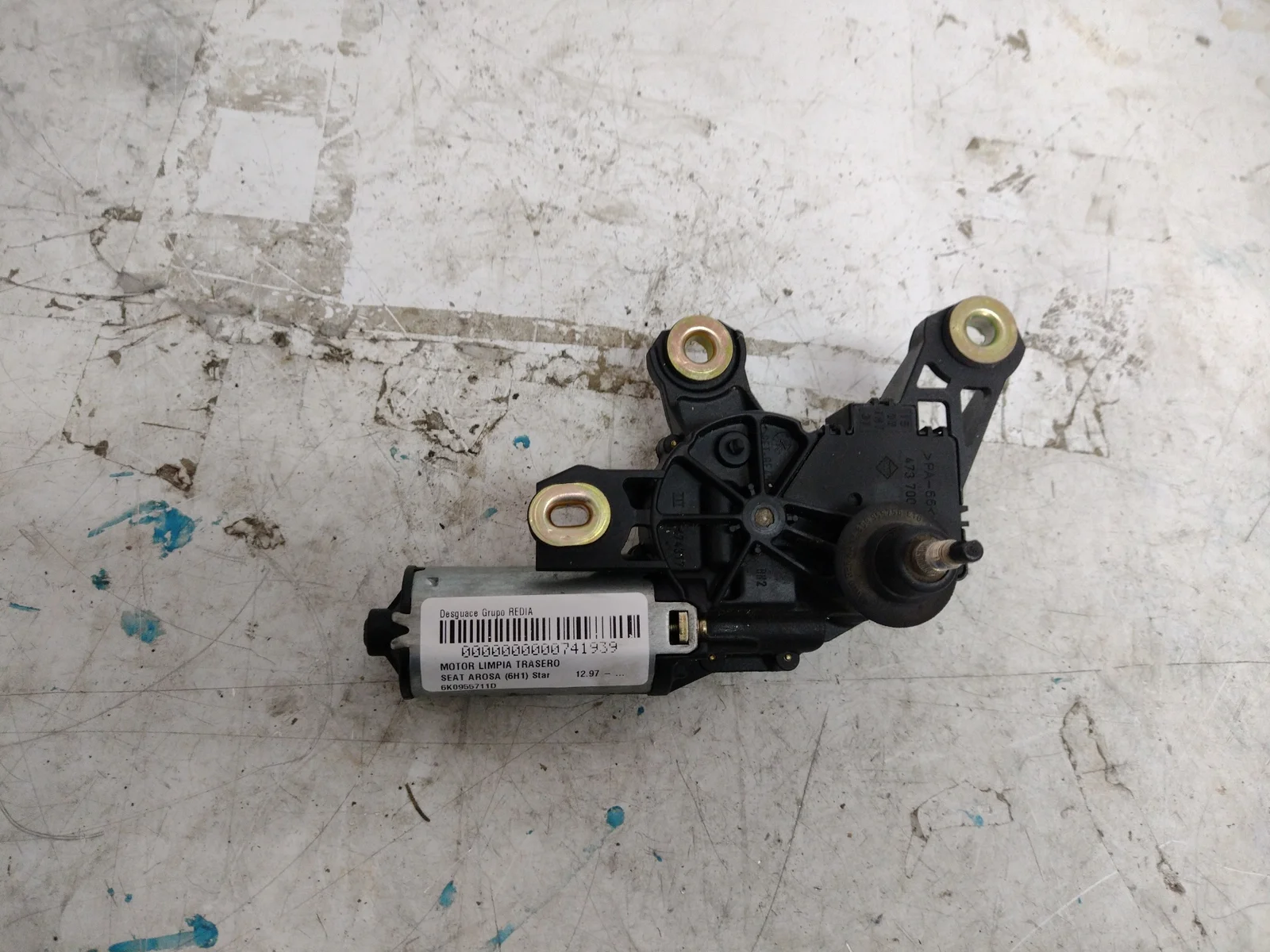 Foto de MOTOR LIMPIA TRASERO SEAT AROSA (6H1) 1.7 SDI CAT (AKU) (60 CV / 44 KW) referencia 6K0955711D