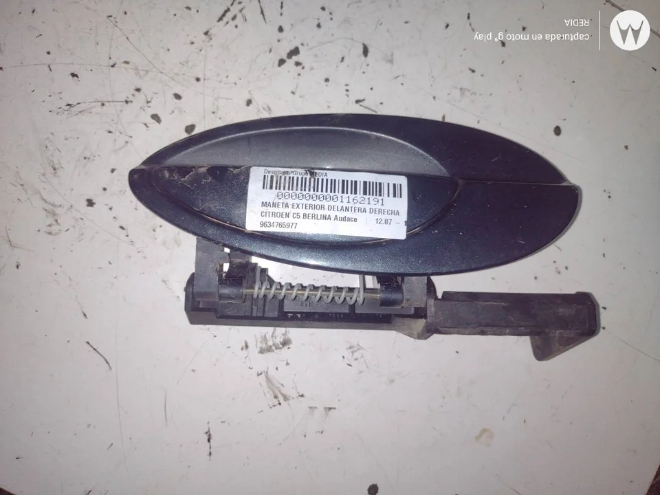 Foto de MANETA EXTERIOR DELANTERA DERECHA CITROEN C5 BERLINA 2.0 HDi FAP CAT (RHR / DW10BTED4) (136 CV / 100 KW) referencia 9634765977