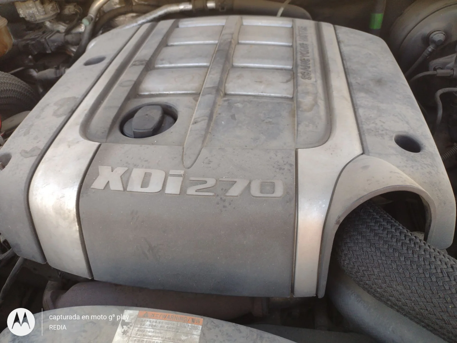 Foto de TAPA MOTOR SSANGYONG RODIUS 2.7 Turbodiesel CAT (163 CV / 120 KW)