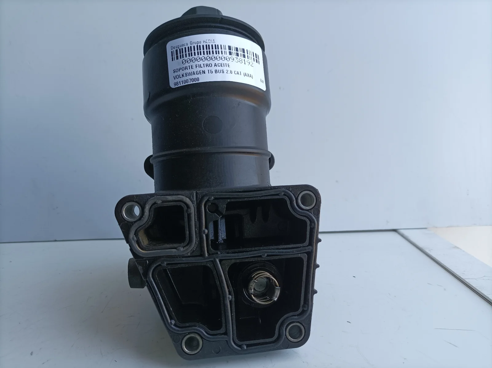 Foto de SOPORTE FILTRO ACEITE VOLKSWAGEN T5 TRANSPORTER BUS (7H) referencia 9811007000