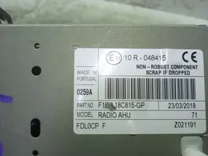 Foto de SISTEMA AUDIO / RADIO CD FORD FOCUS BERLINA (CEW) 1.0 EcoBoost CAT (125 CV / 92 KW) referencia F1BT18C815GP foto 3