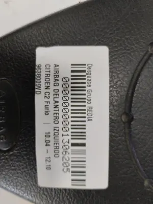 Foto de AIRBAG DELANTERO IZQUIERDO CITROEN C2 1.1 (60 CV / 44 KW) referencia 96380009VD foto 2