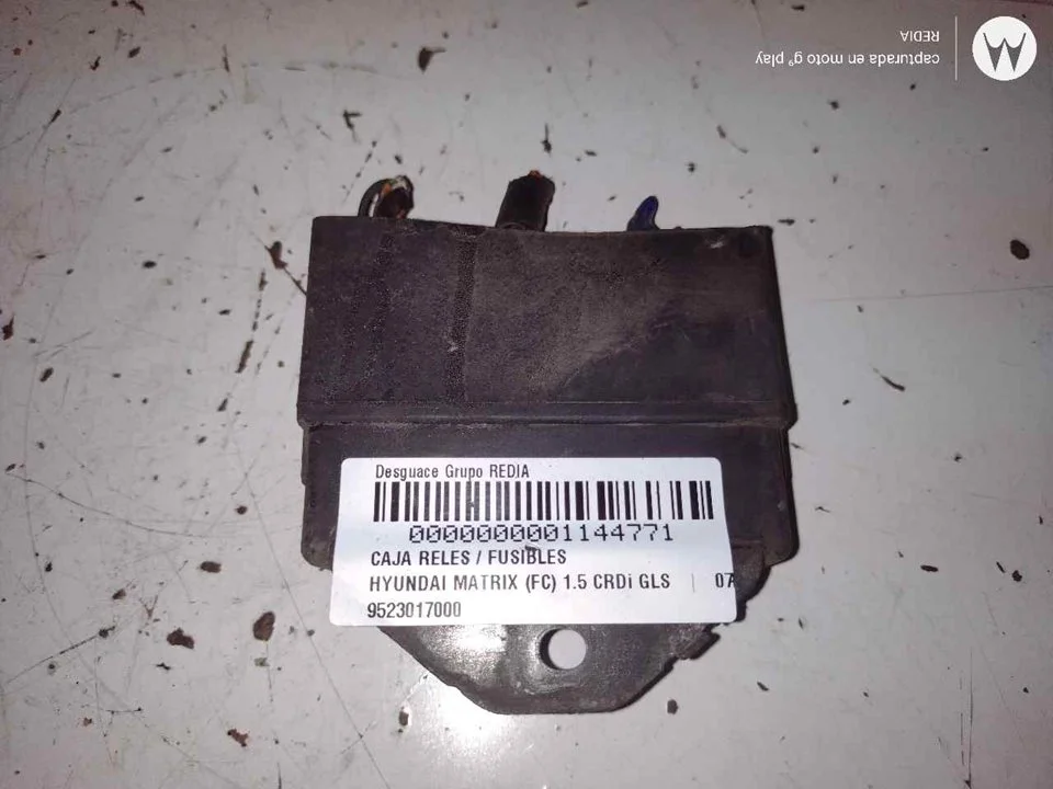 Foto de CAJA RELES / FUSIBLES HYUNDAI MATRIX (FC) 1.5 CRDi CAT (82 CV / 60 KW) referencia 9523017000