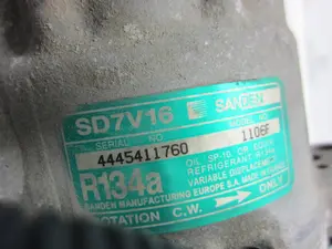 Foto de COMPRESOR AIRE ACONDICIONADO PEUGEOT 406 BERLINA (S1/S2) 2.0 CAT (132 CV / 97 KW) referencia SD7V161106F foto 8