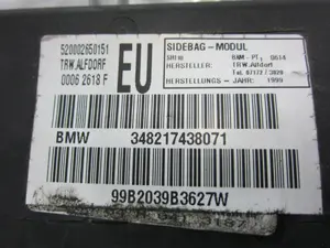 Foto de AIRBAG LATERAL DERECHO BMW SERIE 3 BERLINA (E46) 2.0 16V Diesel CAT (136 CV / 100 KW) referencia 348217438071 foto 4