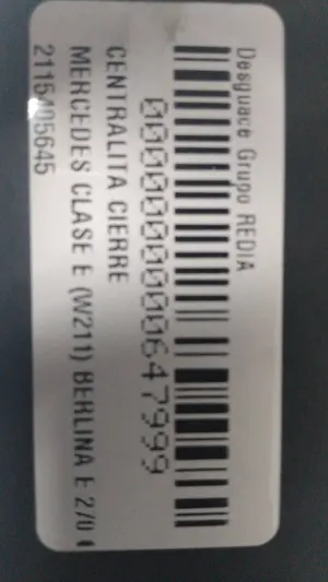 Foto de CENTRALITA CIERRE MERCEDES-BENZ CLASE E (BM 211) BERLINA referencia A2115405645 foto 3