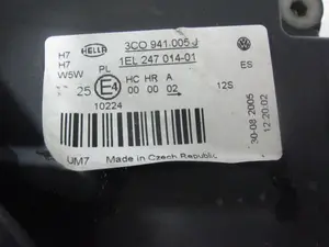 Foto de FARO IZQUIERDO VOLKSWAGEN PASSAT BERLINA (3C2) 2.0 TDI (140 CV / 103 KW) referencia 1EL24701401 foto 6