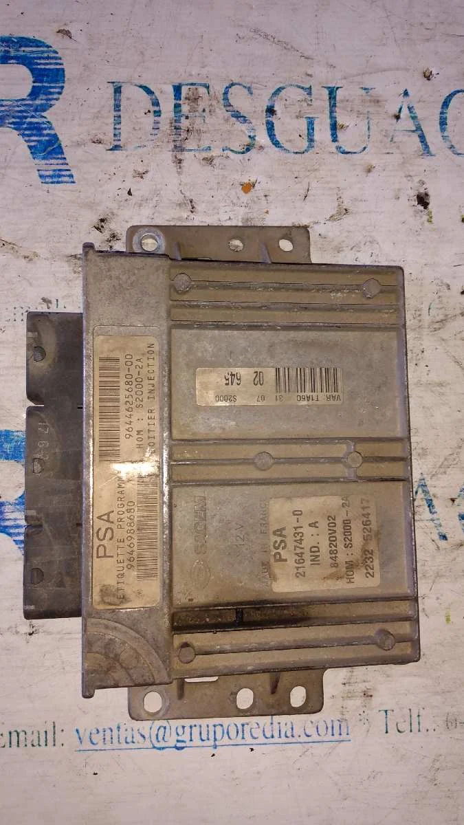Foto de CENTRALITA MOTOR UCE PEUGEOT 206 1.4 (75 CV / 55 KW) referencia 9646988680