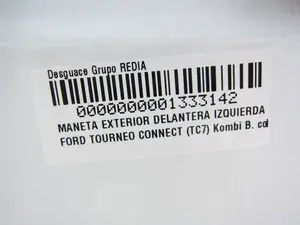 Foto de MANETA EXTERIOR DELANTERA IZQUIERDA FORD TOURNEO CONNECT (TC7) 1.8 TDCi CAT (75 CV / 55 KW) foto 3