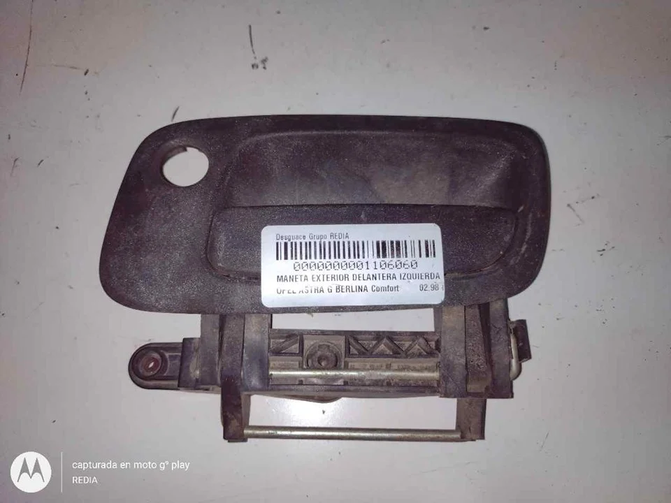 Foto de MANETA EXTERIOR DELANTERA IZQUIERDA OPEL ASTRA G BERLINA 2.0 16V DI CAT (X 20 DTL / LD3) (82 CV / 60 KW) referencia GM712