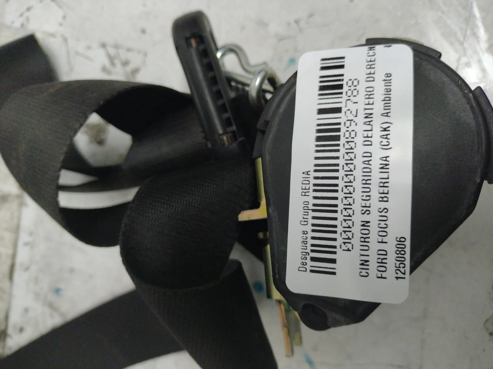 Foto de CINTURON SEGURIDAD DELANTERO DERECHO FORD FOCUS BERLINA (CAK) 1.8 TDDI Turbodiesel CAT (90 CV / 66 KW) referencia 1250806