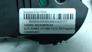 Foto de CUADRO INSTRUMENTOS ALFA ROMEO 147 (190) 1.6 16V CAT (120 CV / 88 KW) referencia 110008953011 foto 3
