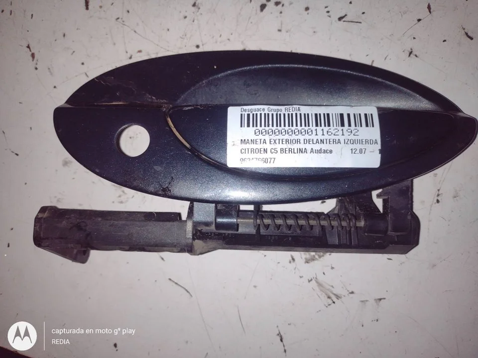 Foto de MANETA EXTERIOR DELANTERA IZQUIERDA CITROEN C5 BERLINA 2.0 HDi FAP CAT (RHR / DW10BTED4) (136 CV / 100 KW) referencia 9634766077