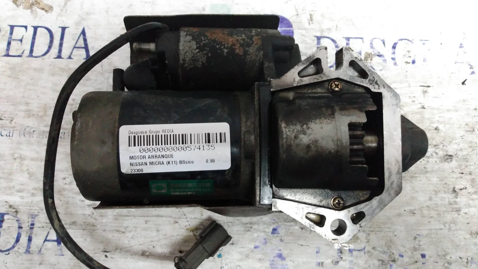 Foto de MOTOR ARRANQUE NISSAN MICRA (K11) 1.0 16V CAT (54 CV / 40 KW) referencia 23300