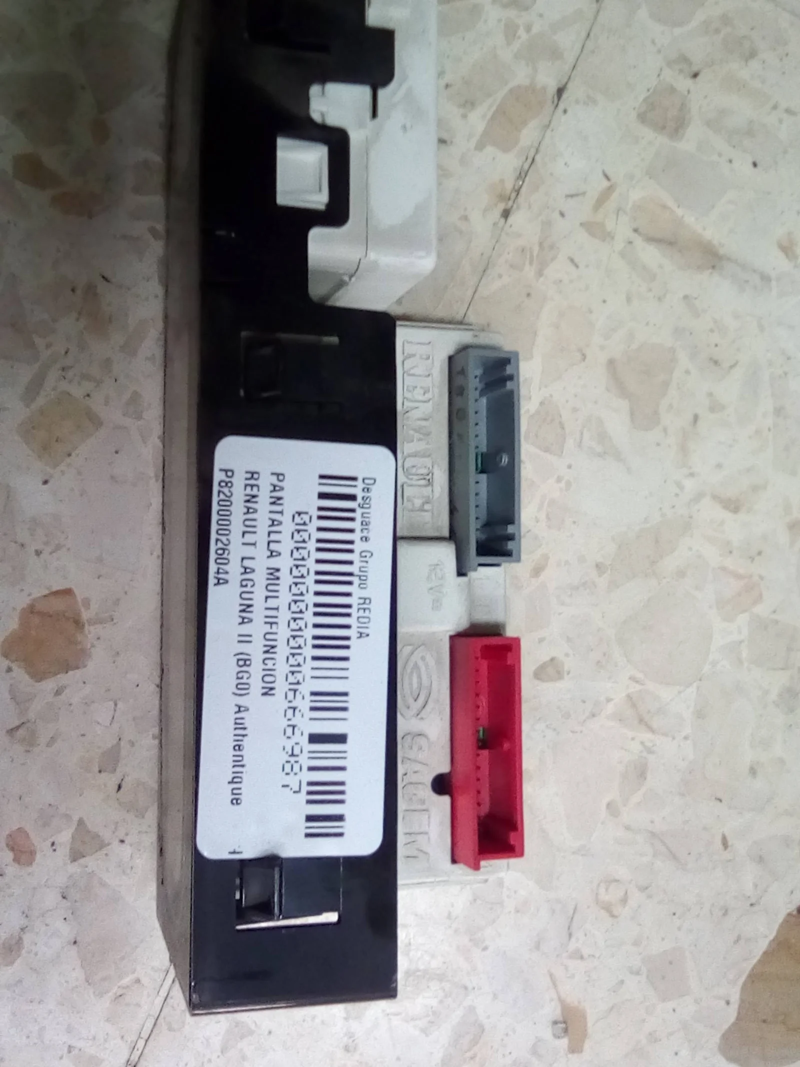 Foto de PANTALLA MULTIFUNCION RENAULT LAGUNA II (BG0) 1.9 dCi Diesel CAT (101 CV / 74 KW) referencia P8200002604A