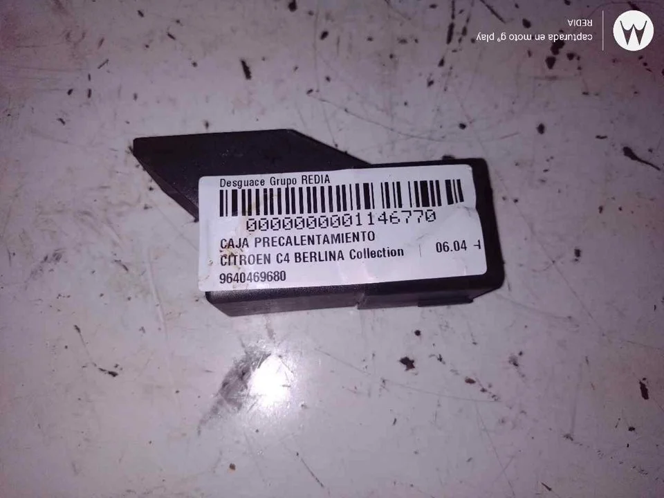 Foto de CAJA PRECALENTAMIENTO CITROEN C4 BERLINA 1.6 16V HDi (90 CV / 66 KW) referencia 9640469680